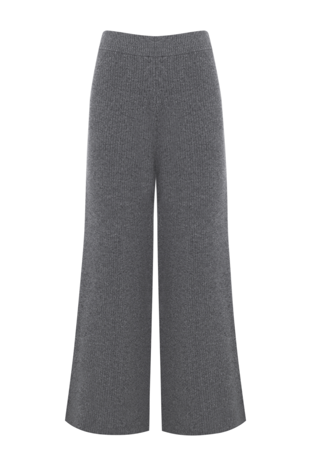 Fleur de Paris women's wide gray trousers with a ribbed hem 184761 - photo 1