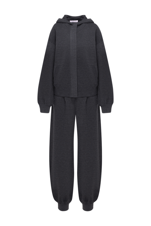Fleur de Paris women's gray suit with a hood and wool trim
184767 - photo 1