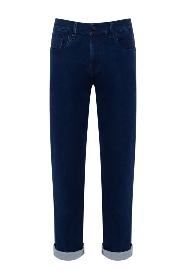 Scissor Scriptor men's blue cotton jeans with logo 184776 - photo 1