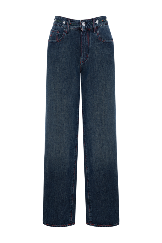 Jacob Cohen women's dark blue wide-leg jeans with red stitching
184786 - photo 1
