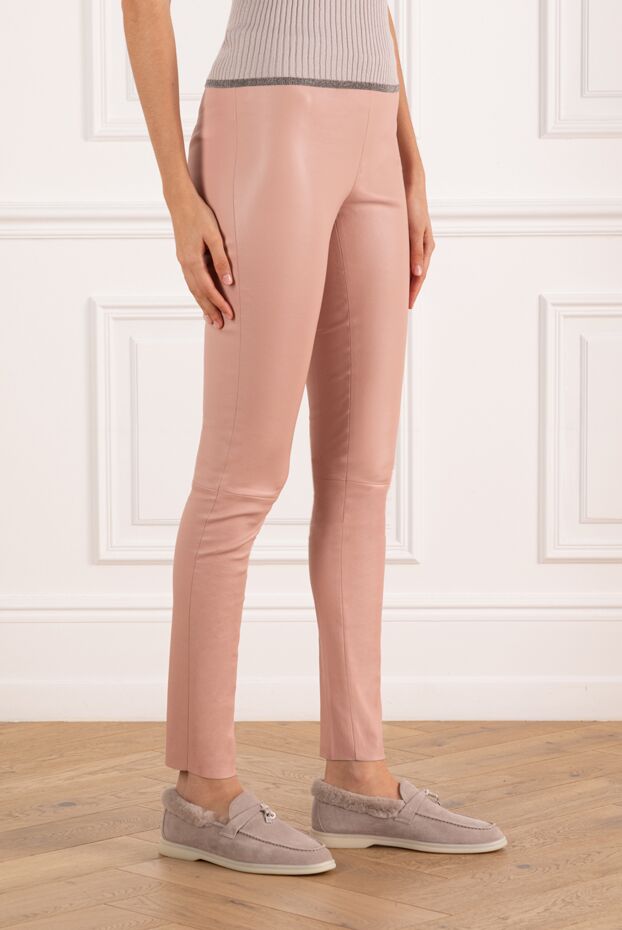 Max&Moi women's leather leggings in pink 184800 - photo 3