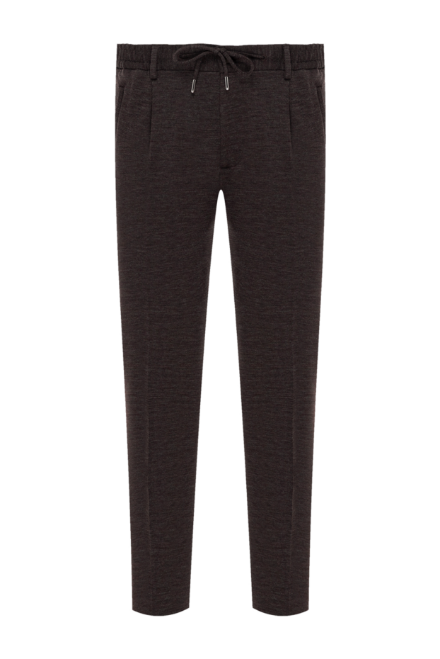 Cesare di Napoli men's gray wool trousers with pintucks 184831 - photo 1
