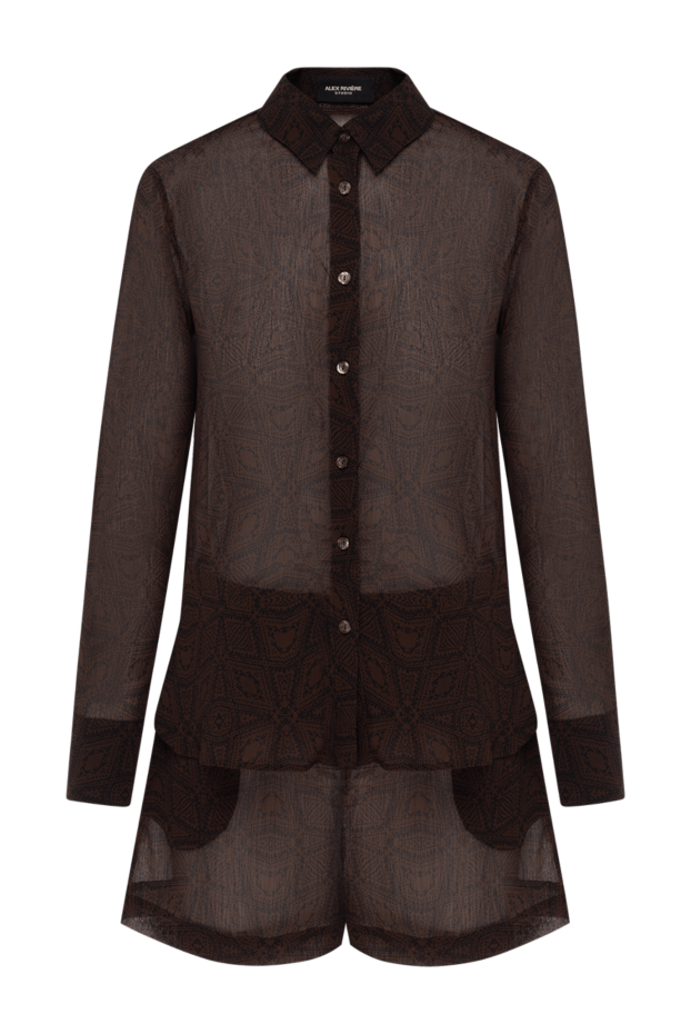Alex Riviere women's transparent suit with shorts brown 184846 - photo 1