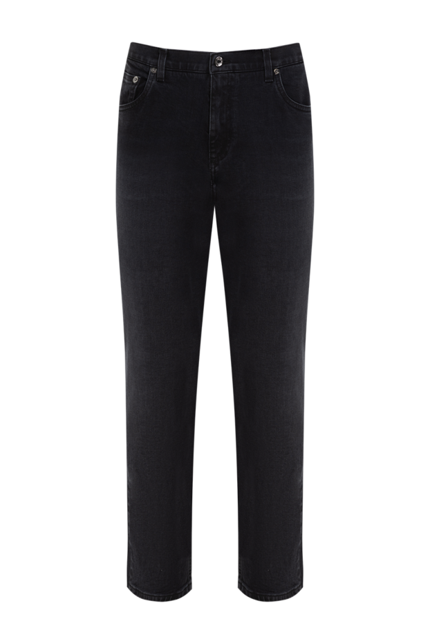Dolce & Gabbana джинсы мужские черные из хлопка 184855 - фото 1