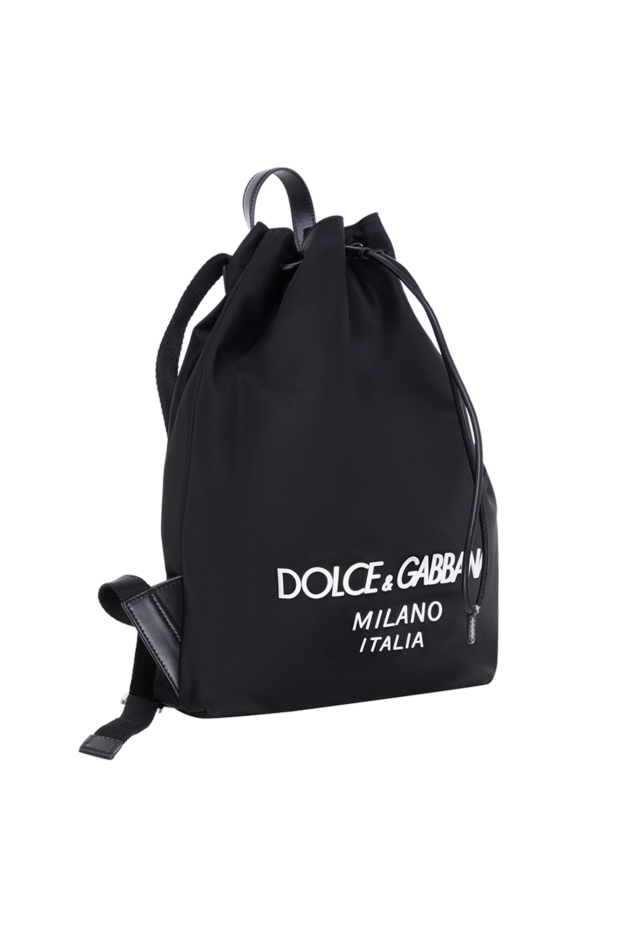 Dolce & Gabbana men's black nylon backpack with logo 184866 - photo 3