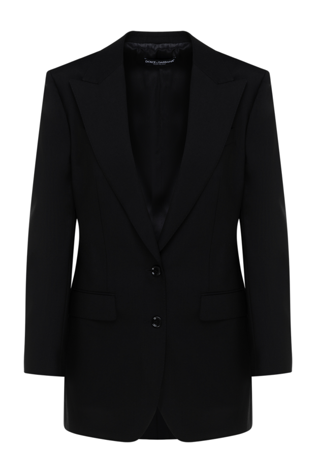 Dolce & Gabbana women's black wool classic button-down jacket
184877 - photo 1