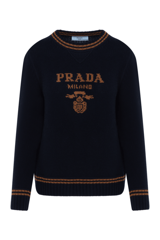 Prada blue women's jumper with logo 184925 - photo 1
