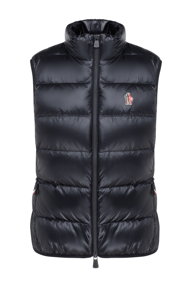 Moncler жилет женский теплый на молнии черного цвета 184939 - фото 1