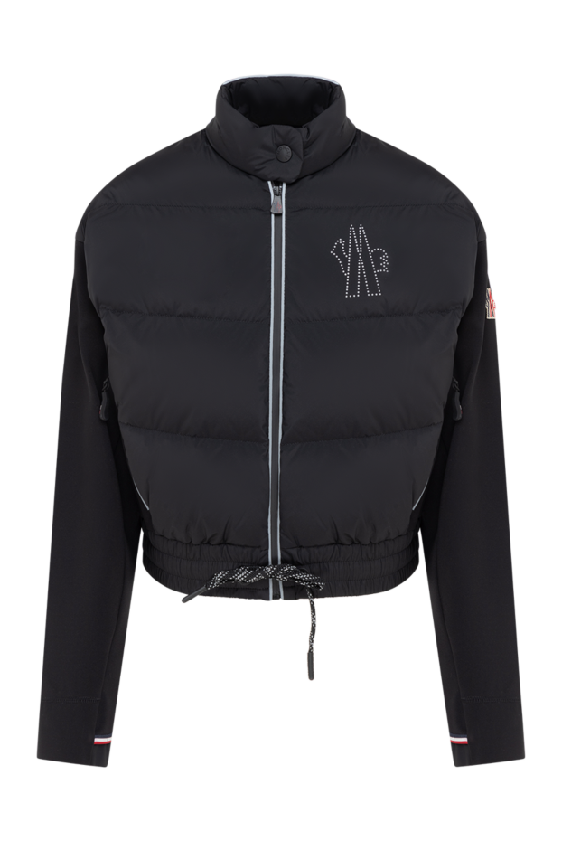 Moncler куртка женская короткая черная с логотипом 184941 - фото 1