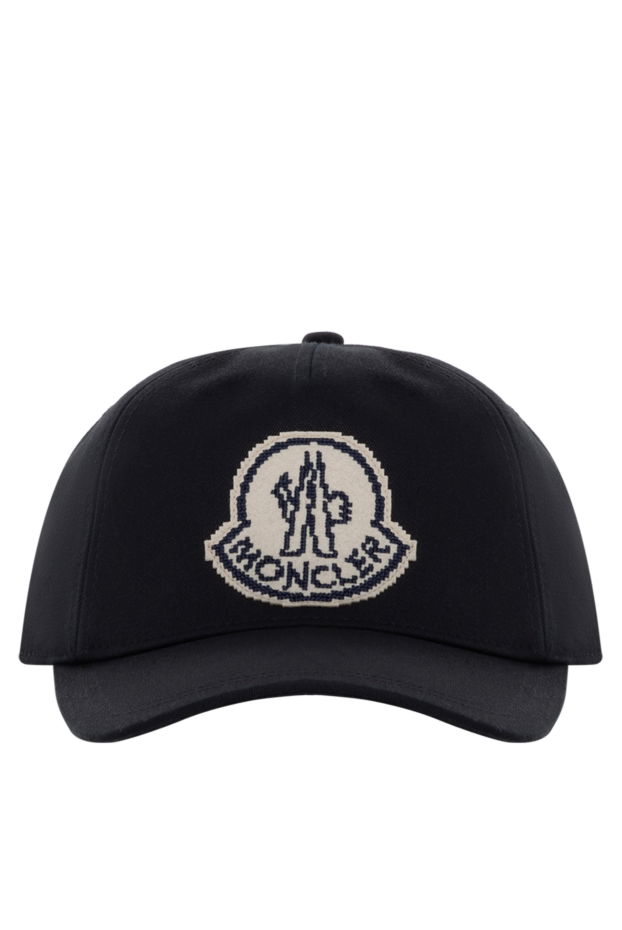 Moncler логотипі бар ерлерге арналған қара бейсбол қалпағы 184947 - фото 1