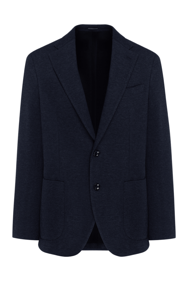 Sartoria Latorre cotton jacket single-breasted men's blue 184978 - photo 1