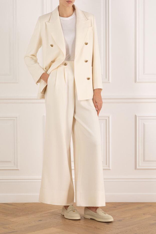 Interdee women's white trouser suit with double-breasted jacket 185004 - photo 2