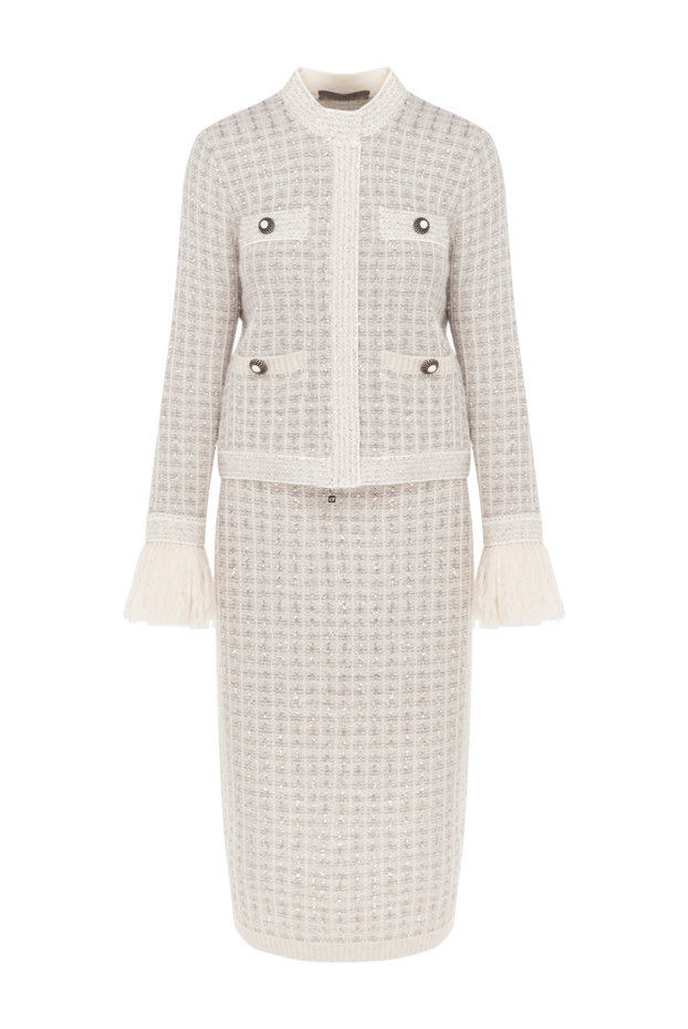 D.Exterior checkered suit jacket with skirt with sequins 185026 - photo 1