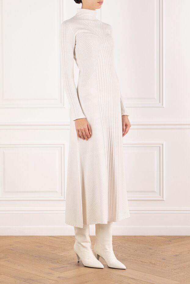 D.Exterior white long knitted dress 185027 - photo 3
