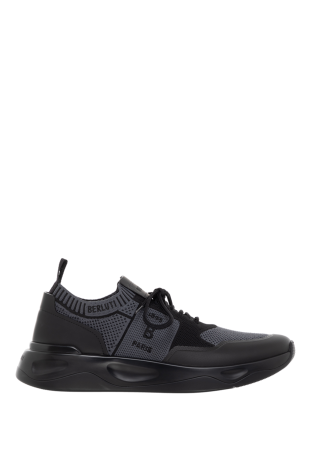 Berluti shadow sneakers made of knitwear and calfskin with rubber coating 185034 - photo 1