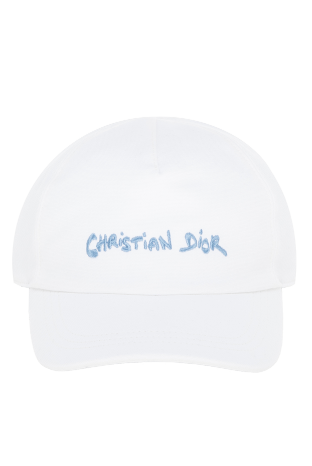 Dior логотипі бар ерлерге арналған ақ бейсбол қалпағы 185039 - фото 1
