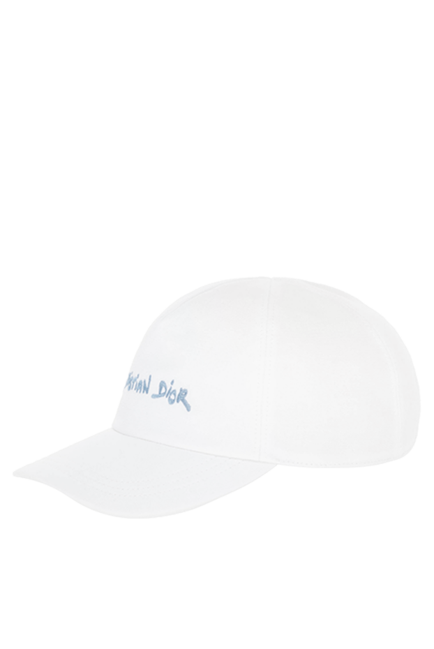 Dior логотипі бар ерлерге арналған ақ бейсбол қалпағы 185039 - фото 3