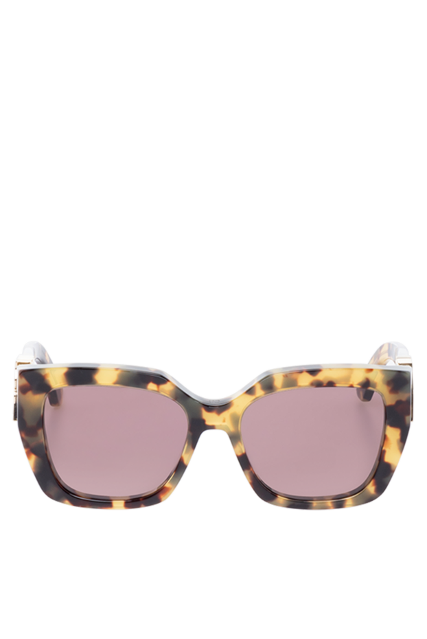 Dior квадратные солнцезащитные очки miss dior с черепаховым узором коричневые 185043 - фото 1