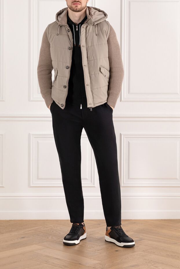 Barba Napoli men's beige jacket with hood 185108 - photo 2