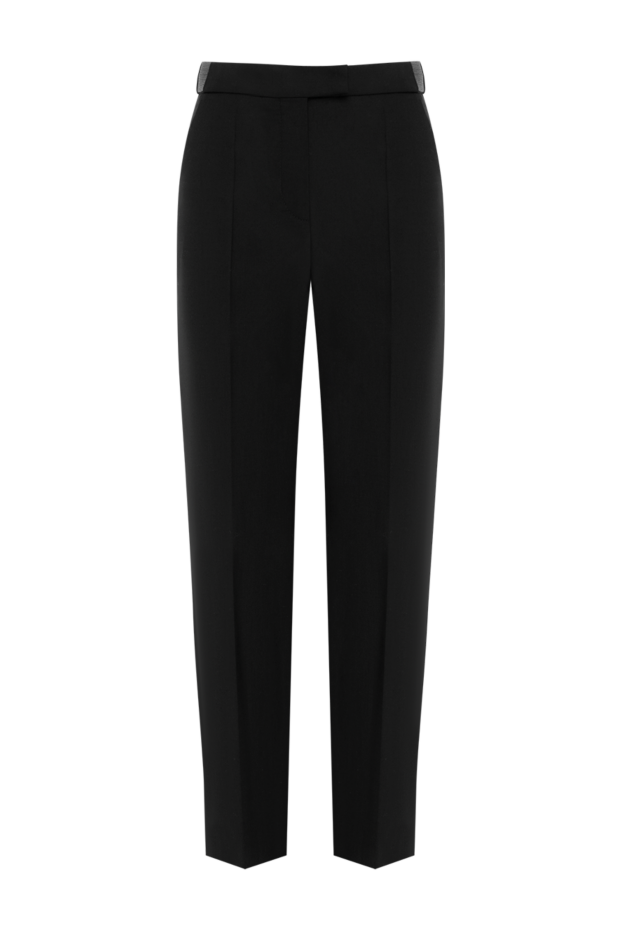 Brunello Cucinelli women's black wool trousers 185136 - photo 1