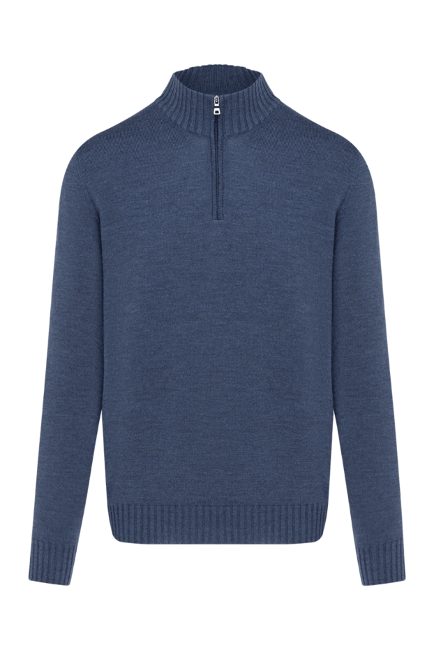 Ferrante troyer men's blue wool with zipper 185188 - photo 1