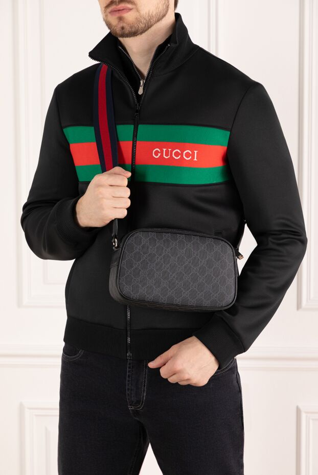 Gucci сумка через плечо с переплетенными буквами g 185219 - фото 2