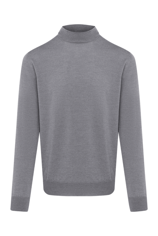 Cesare di Napoli long sleeve jumper for men, gray, wool 185250 - photo 1