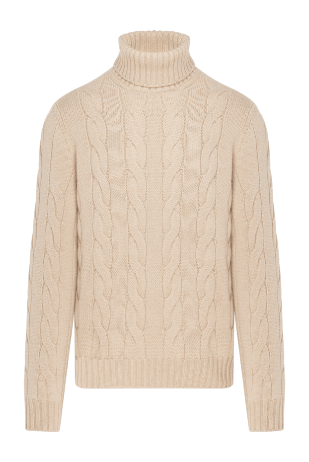 Loro Piana кашемировый джемпер вязаный мужской бежевый 185369 - фото 1