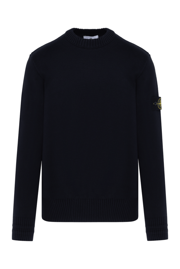 Stone Island джемпер мужской синий с логотипом 185387 - фото 1