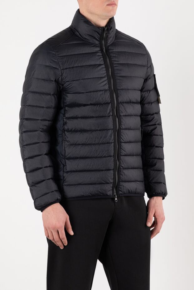 Stone Island стеганая куртка синяя мужская 185391 - фото 3