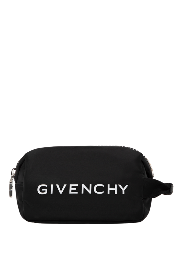 Givenchy нейлоновый косметичка g-zip черная мужская 185432 - фото 1