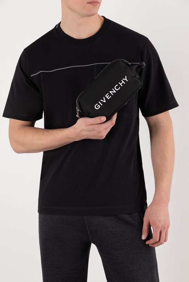 Givenchy нейлоновый косметичка g-zip черная мужская 185432 - фото 2