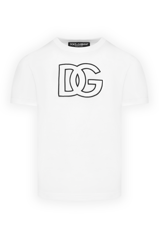 Dolce & Gabbana cotton t-shirt with a 3d black monogram print 185446 - photo 1