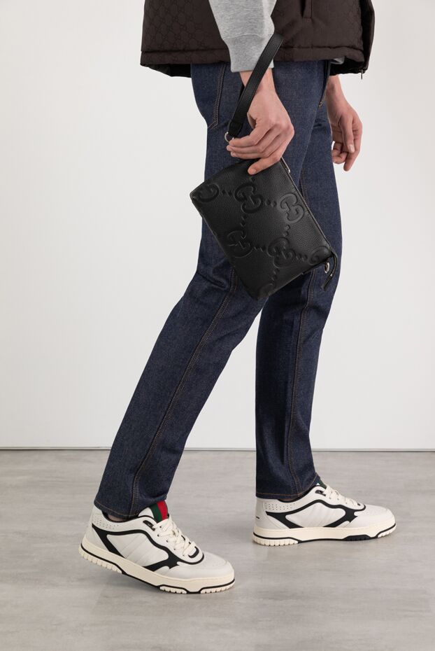 Gucci маленькая сумка-мессенджер с орнаментом jumbo gg 185558 - фото 2