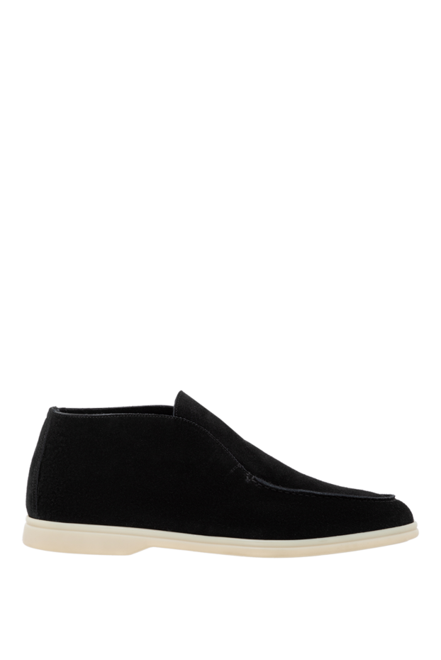 Cesare di Napoli winter suede loafers for men black 185644 - photo 1