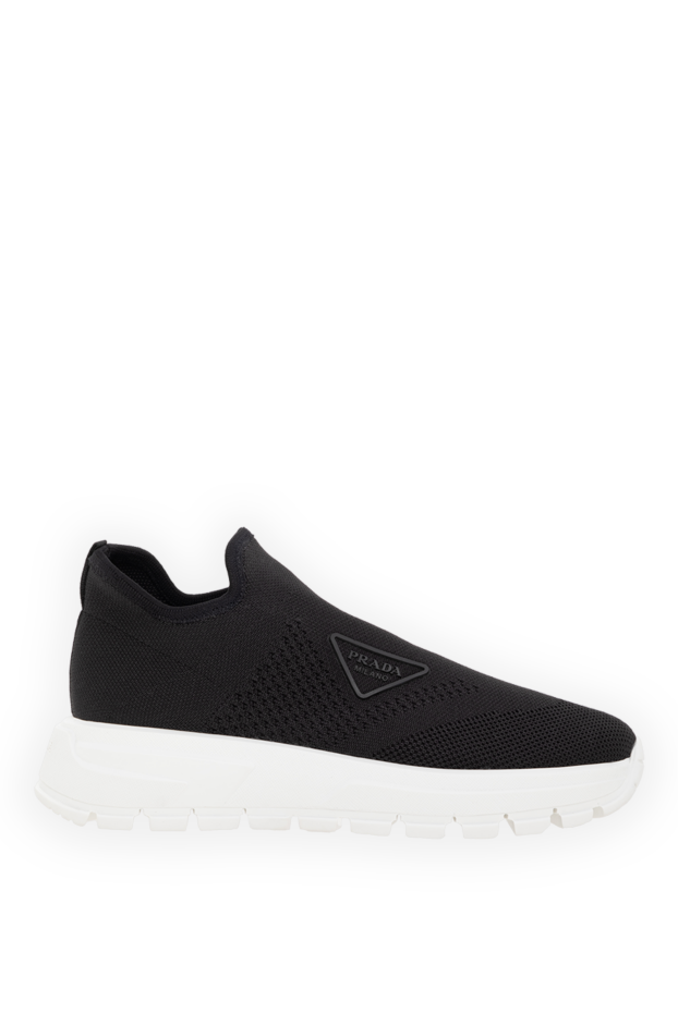 Prada sneakers-socks made of elastic knitwear for women black 185652 - photo 1