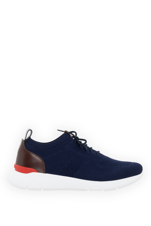 Isaia men's blue cotton sneakers 185660 - photo 1