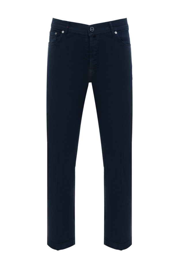 Kiton men's blue cotton jeans with buttons 185686 - photo 1