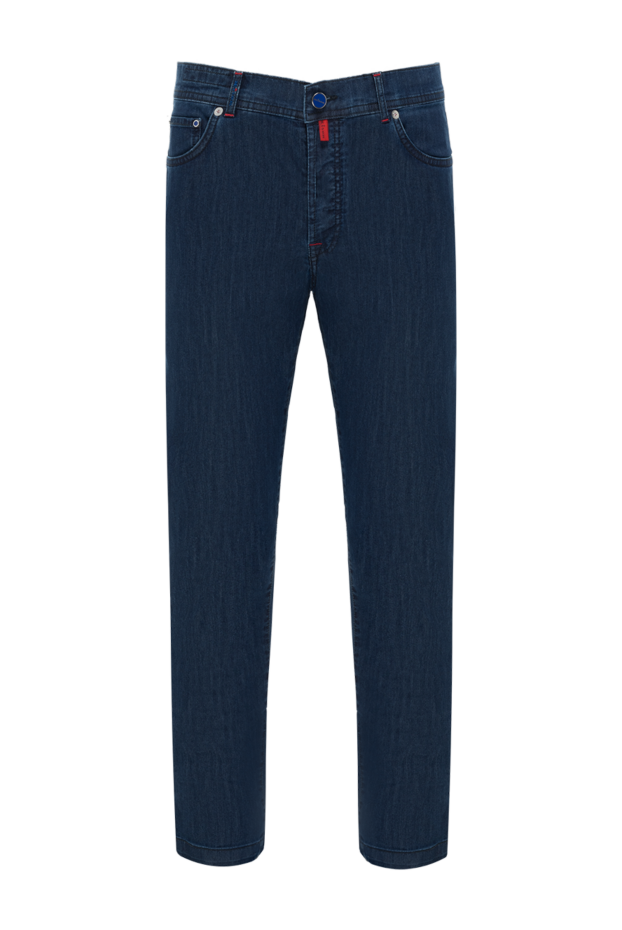 Kiton джинсы из плотного хлопка в оттенке deep blue с цветными акцентами
185691 - фото 1