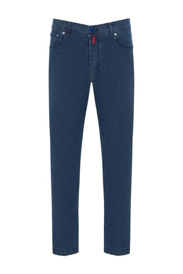 Kiton мужские джинсы из хлопкового денима с синими и красными акцентами
185696 - фото 1