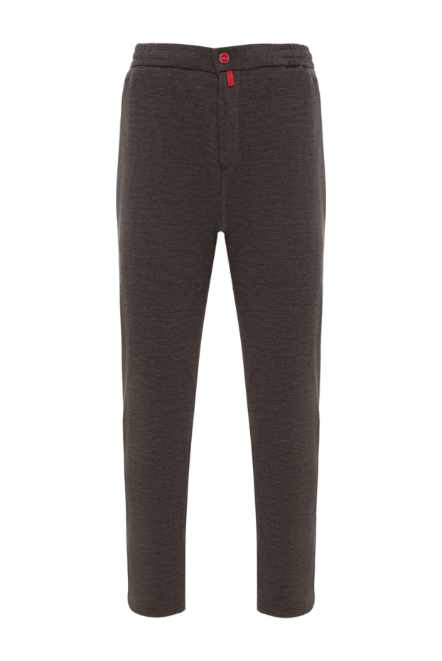 Kiton men's brown wool trousers 185699 - photo 1