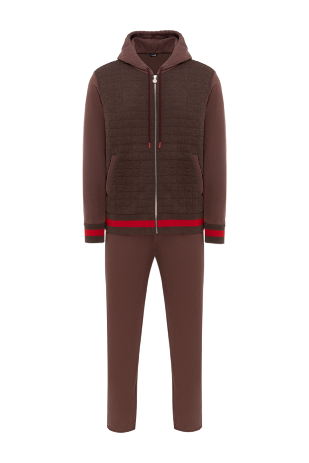 Kiton қоңыр ерлерге арналған мақтадан жасалған спорттық костюм 185710 - фото 1