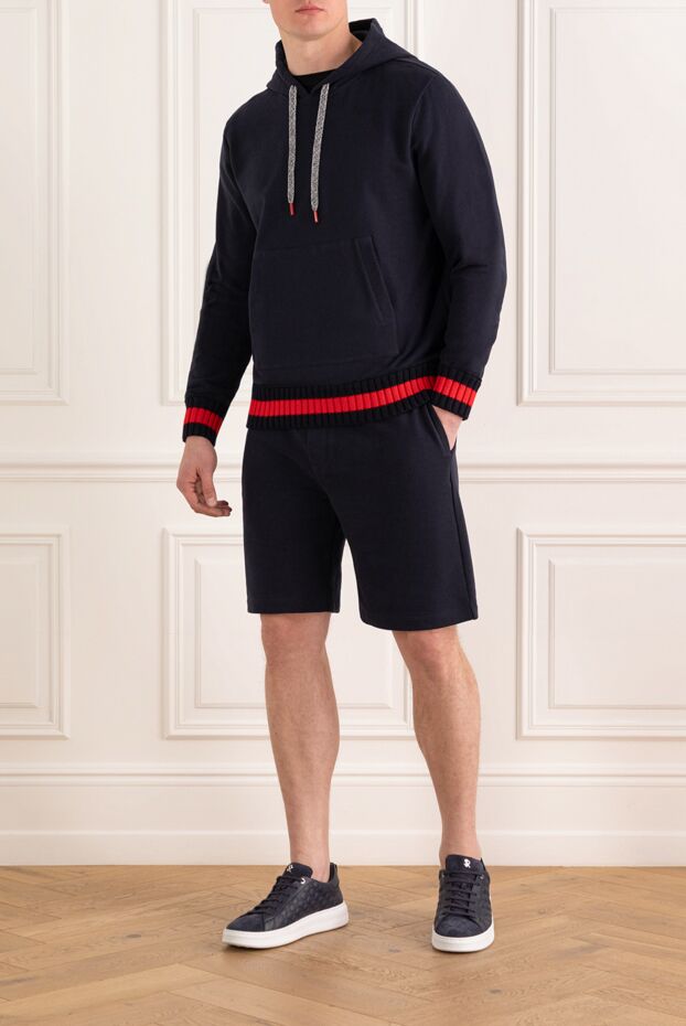 Kiton men's sports suit blue with shorts 185713 - photo 2