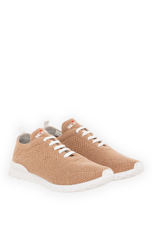 Kiton women's brown fit cashmere sneakers 185723 - photo 3