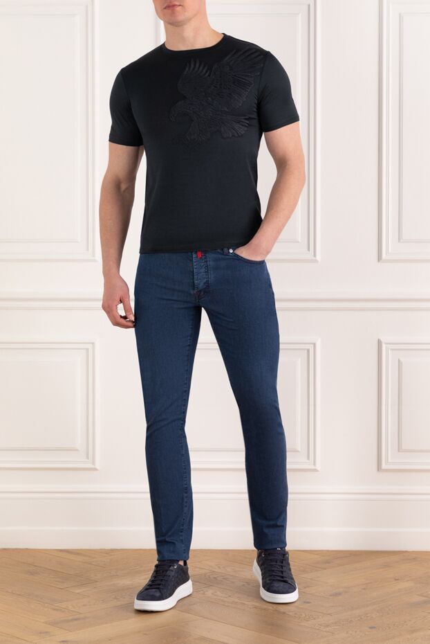 Stefano Ricci black men's cotton eagle t-shirt 185761 - photo 2