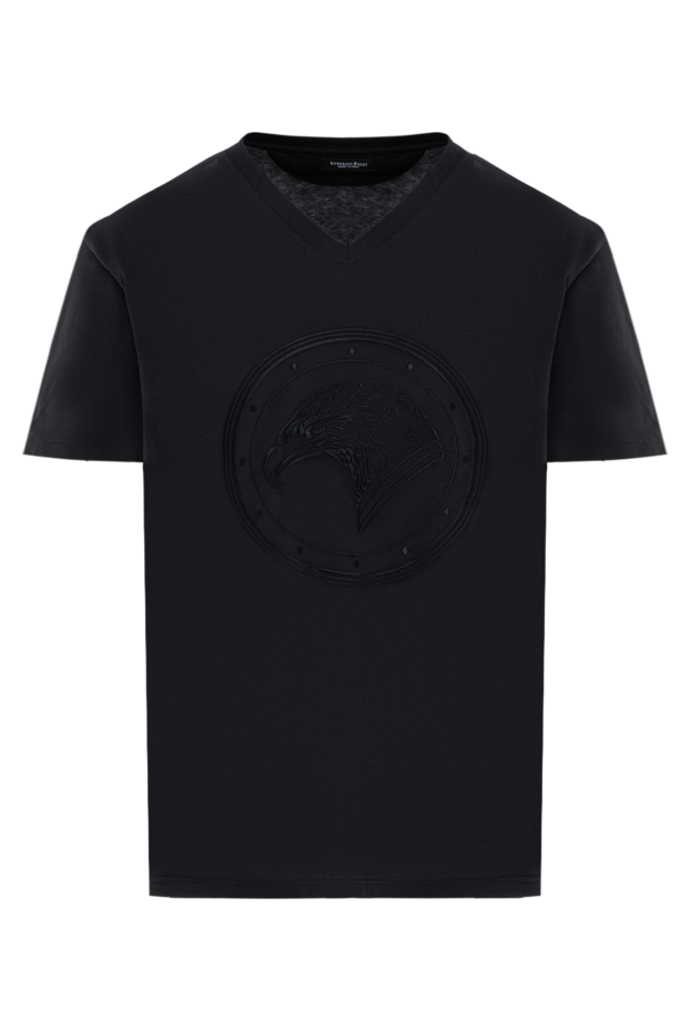 Stefano Ricci men's t-shirt with logo, black, cotton and modal 185765 - photo 1