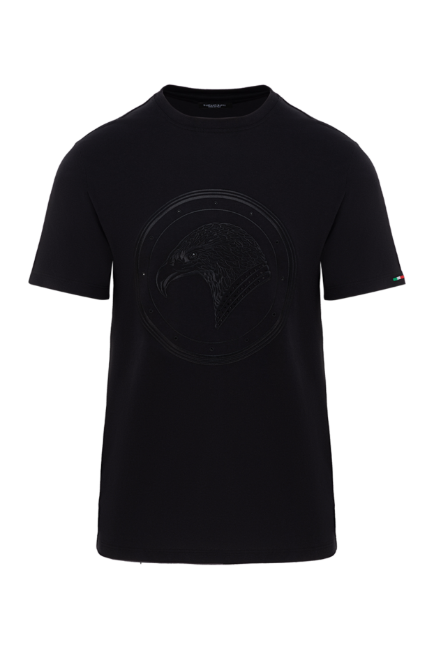Stefano Ricci men's cotton t-shirt with logo black 185769 - photo 1