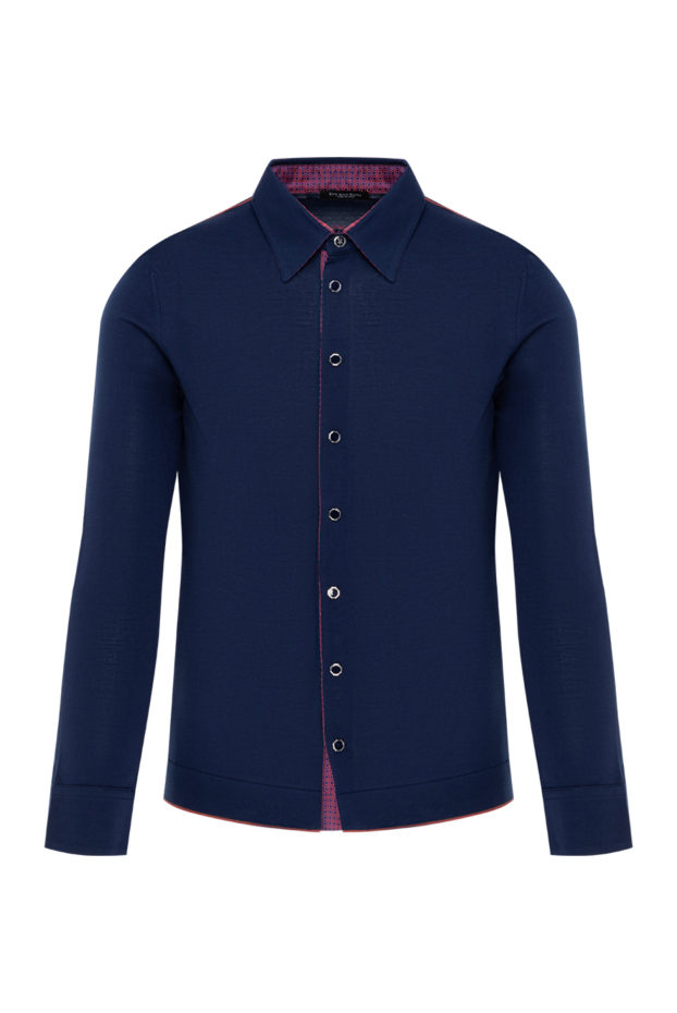 Stefano Ricci men's dark blue silk shirt 185913 - photo 1