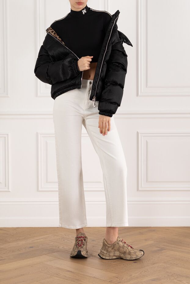 Dolce & Gabbana жалпы жақкарды dg өрнегі бар атлас мамық күрте 185952 - фото 2