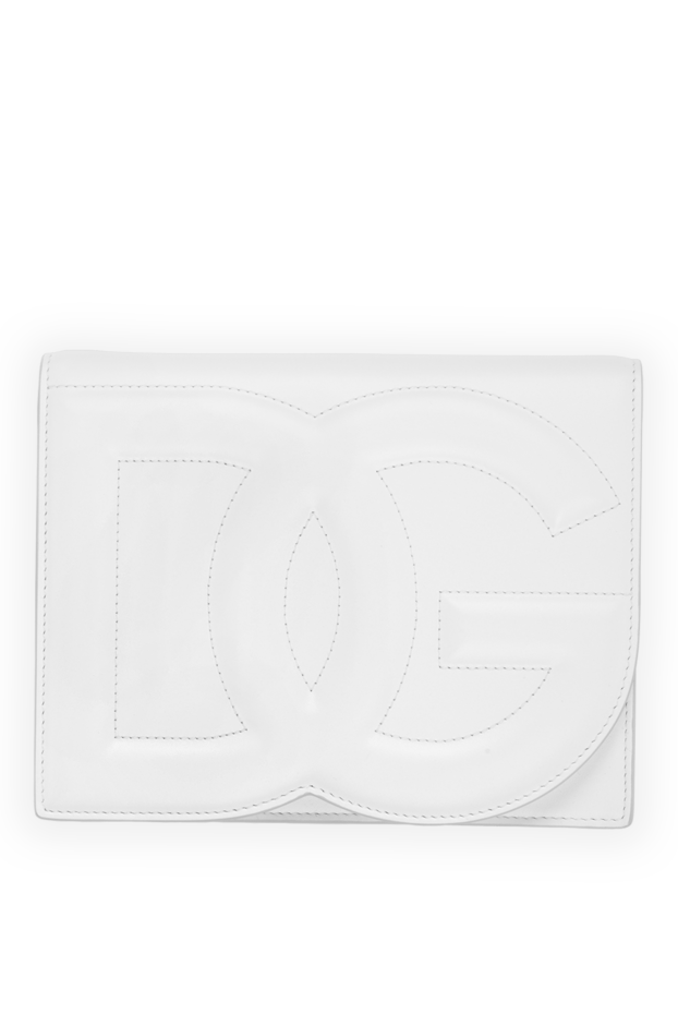 Dolce & Gabbana белая сумка кросс-боди dg logo из телячьей кожи женская 185954 - фото 1